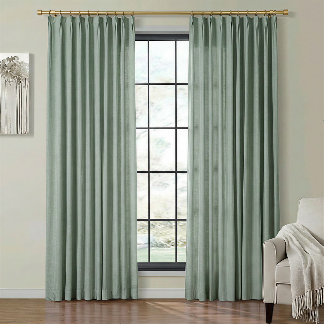 Lia Linen Drape Pleated