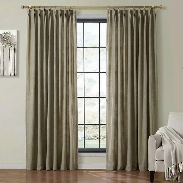 Lia Linen Drape Pleated