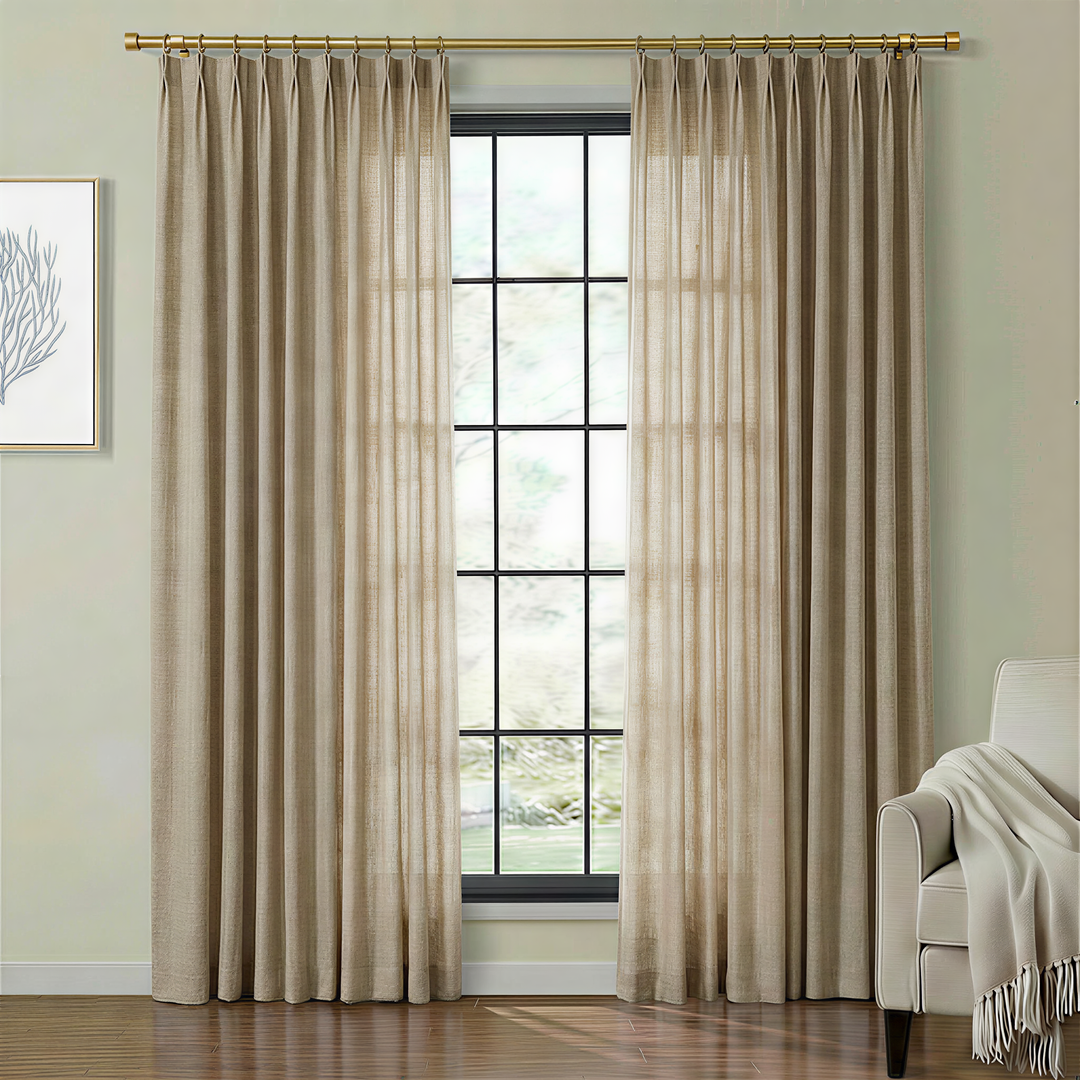 Lia Linen Drape Pleated