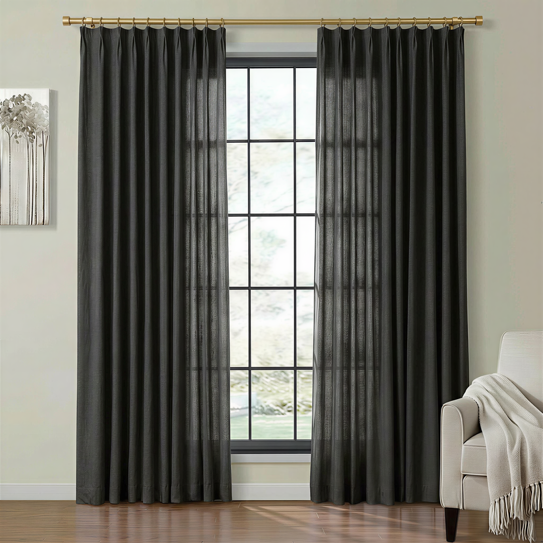 Lia Linen Drape Pleated