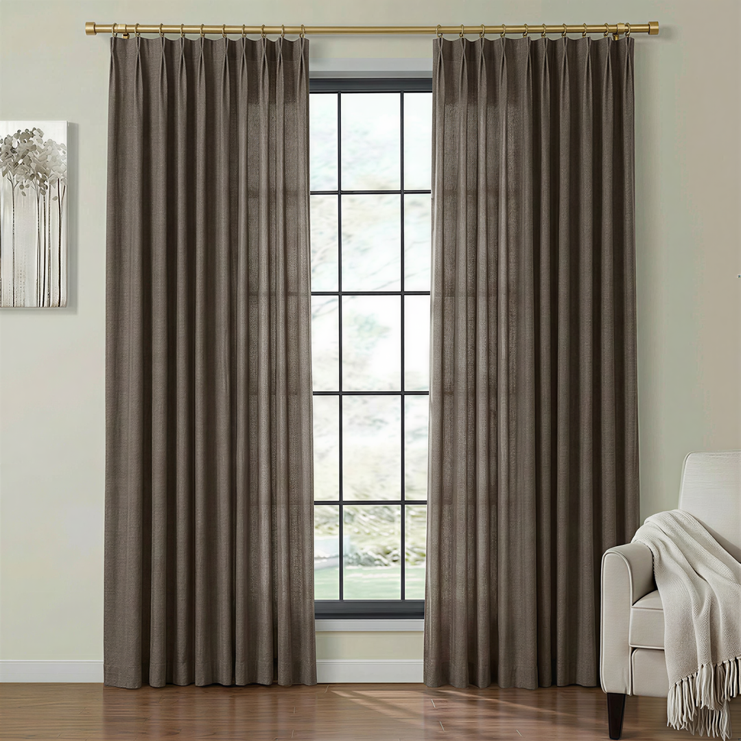 Lia Linen Drape Pleated