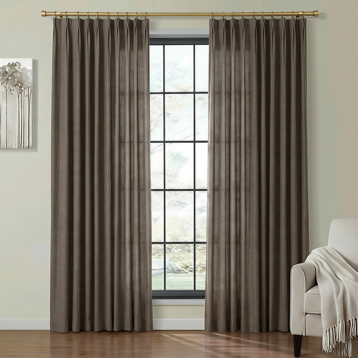 Lia Linen Drape Pleated