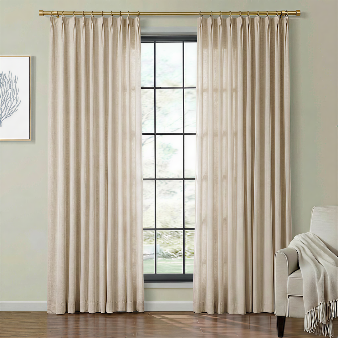 Lia Linen Drape Pleated