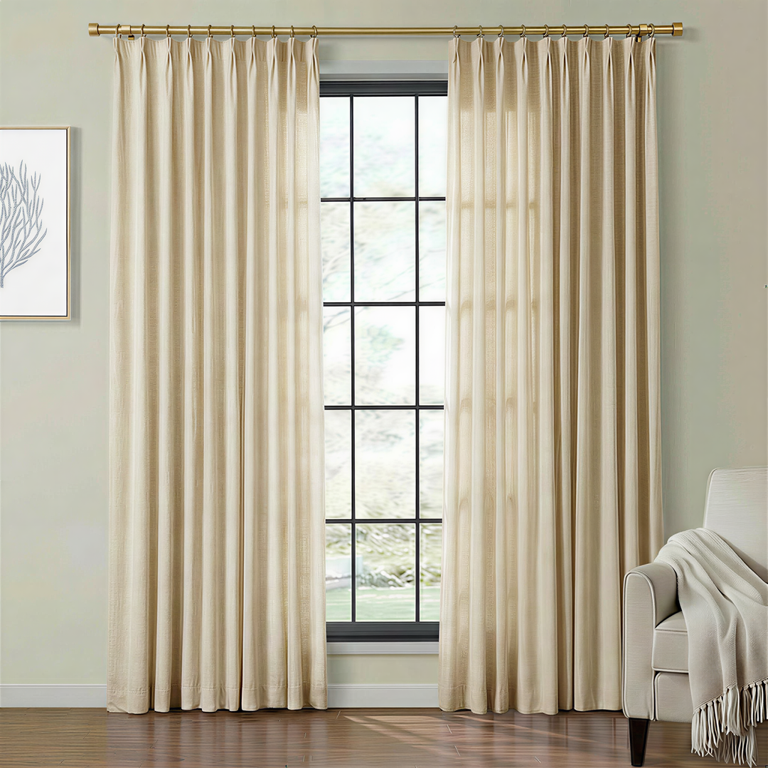 Lia Linen Drape Pleated