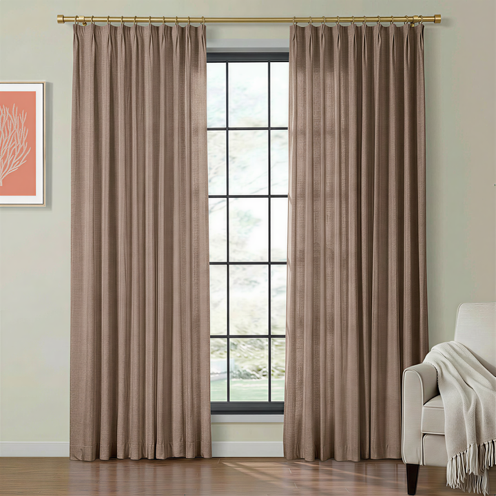 Lia Linen Drape Pleated