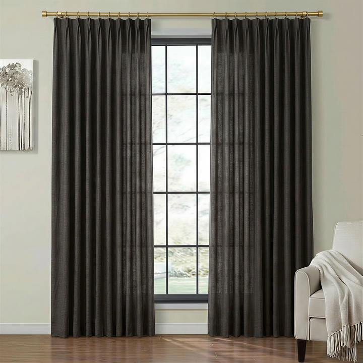 Lia Linen Drape Pleated