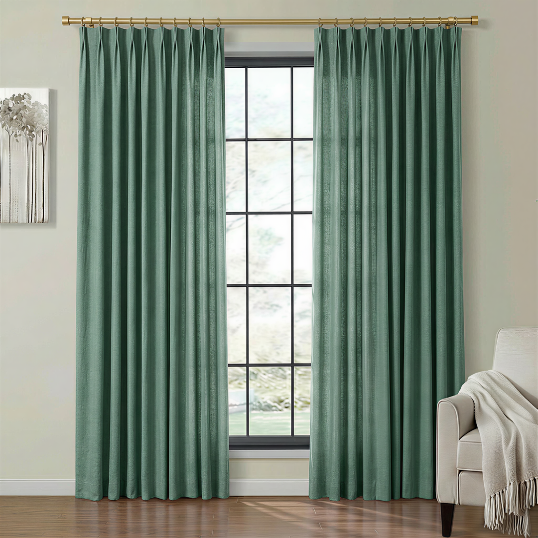 Lia Linen Drape Pleated