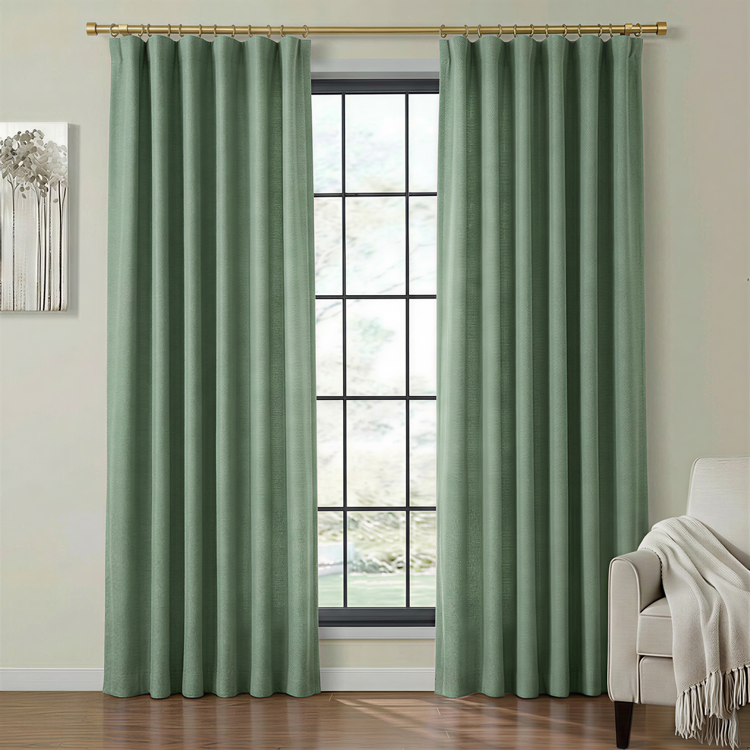 Lia Linen Drape Pleated