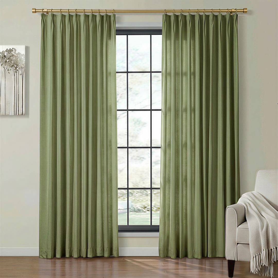 Lia Linen Drape Pleated