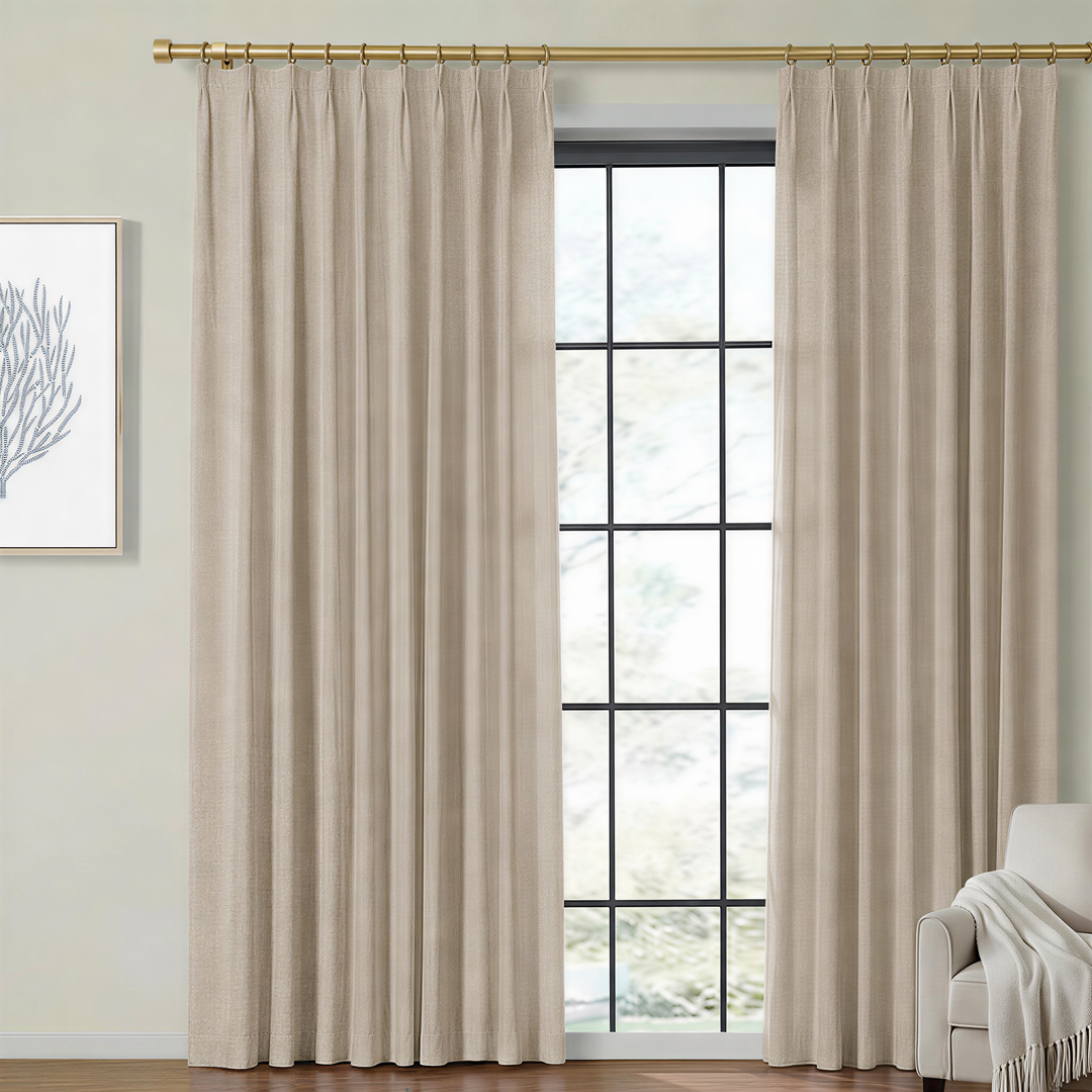 Lia Linen Drape Pleated