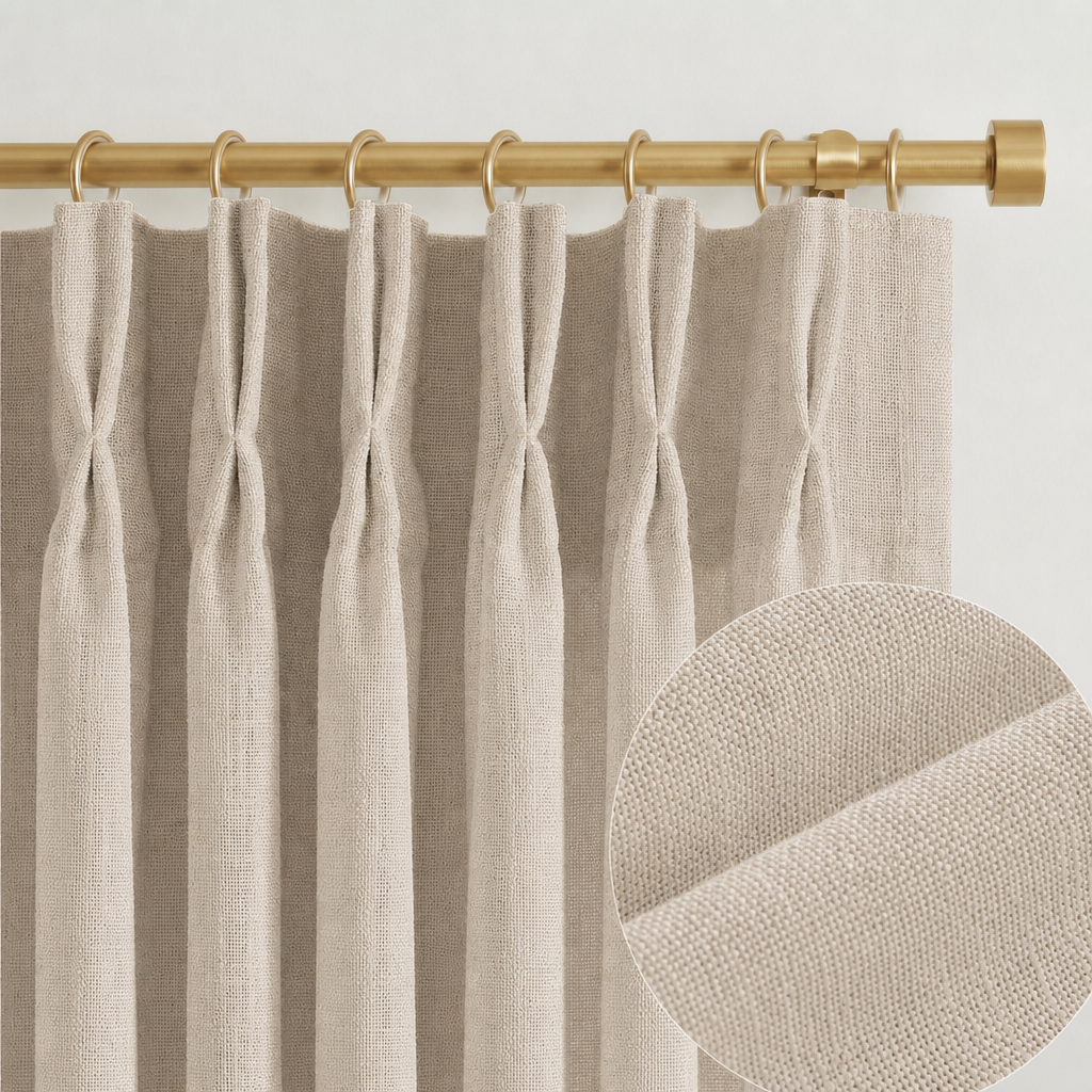 Lia Linen Drape Pleated