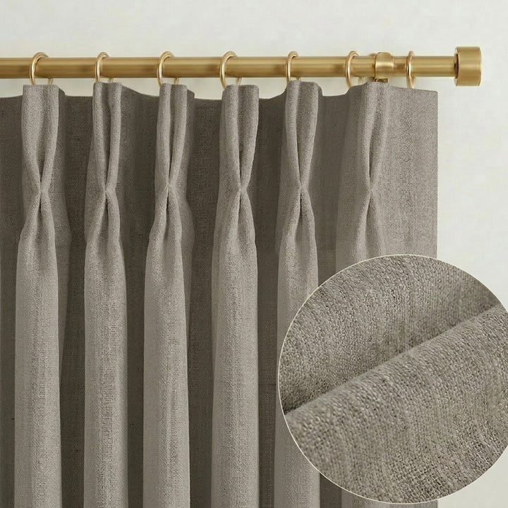 Lia Linen Drape Pleated