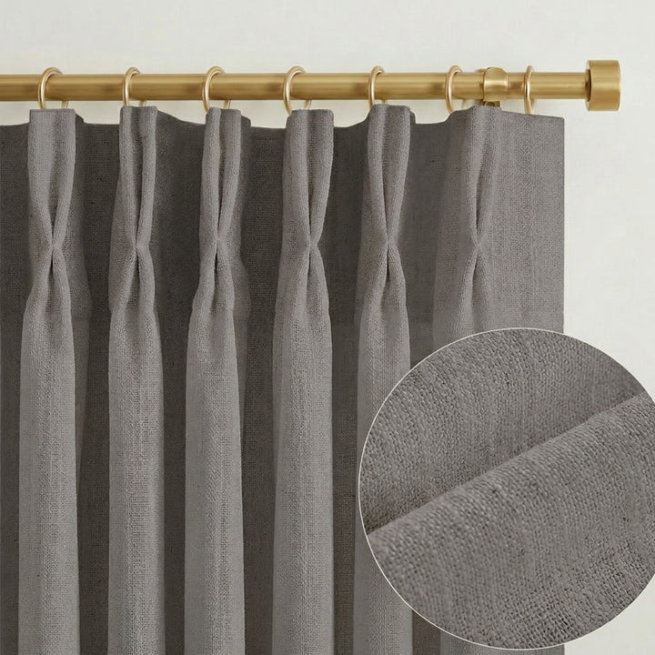 Lia Linen Drape Pleated