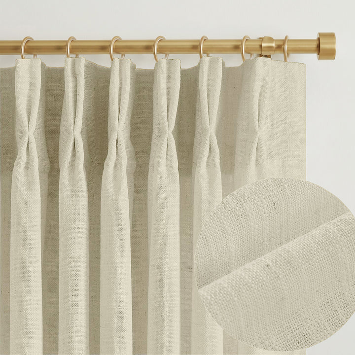 Lia Linen Drape Pleated