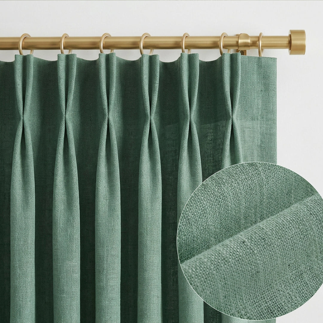 Lia Linen Drape Pleated