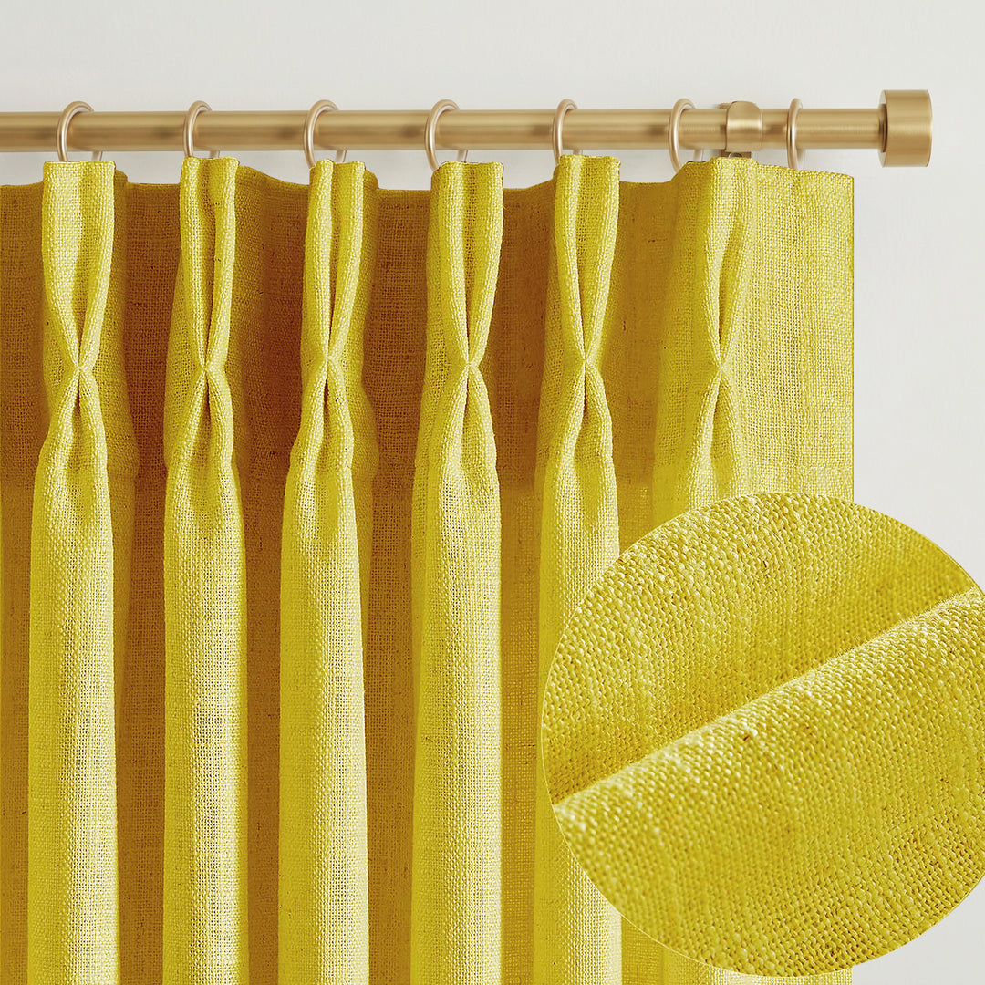 Lia Linen Drape Pleated