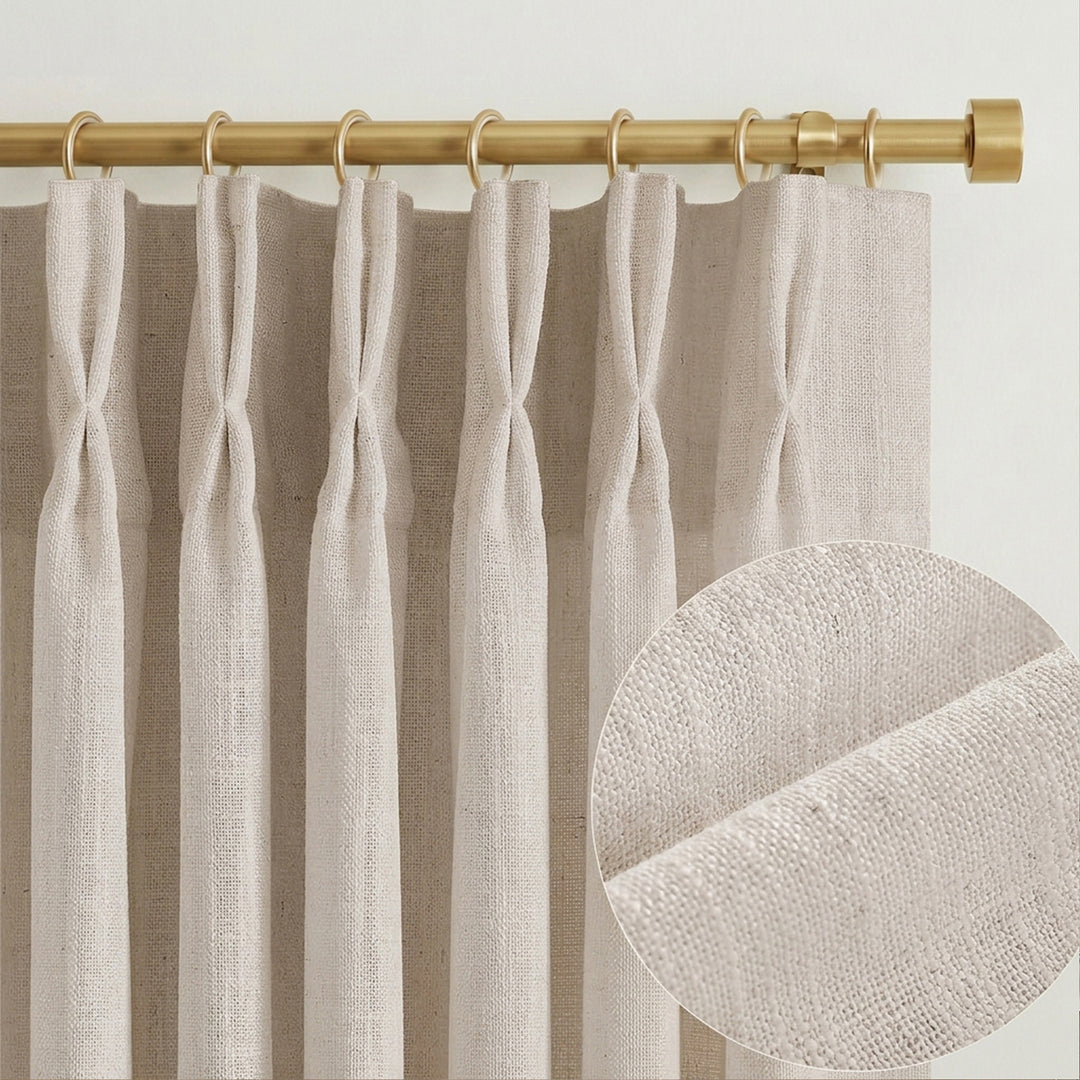 Lia Linen Drape Pleated