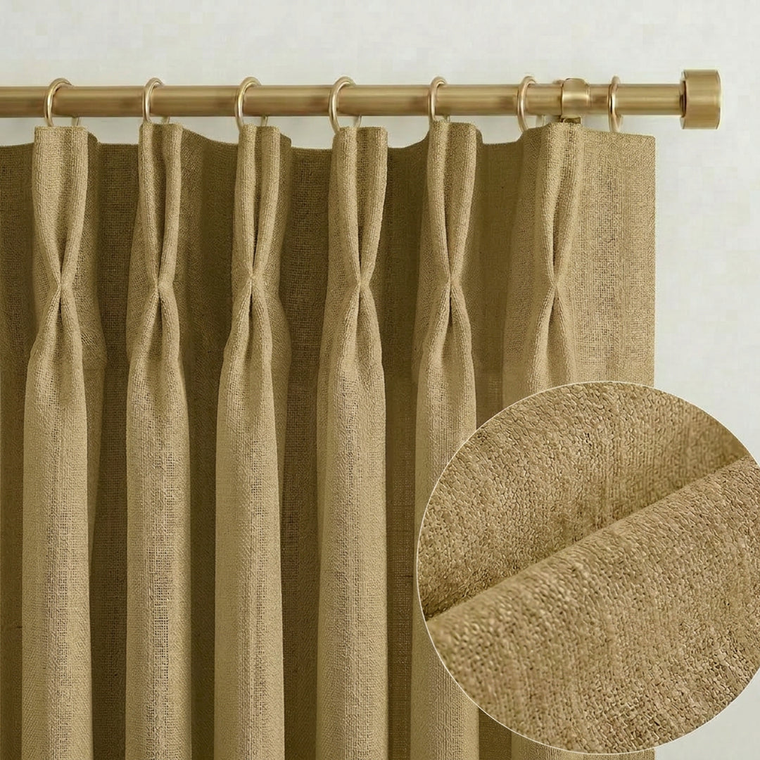 Lia Linen Drape Pleated