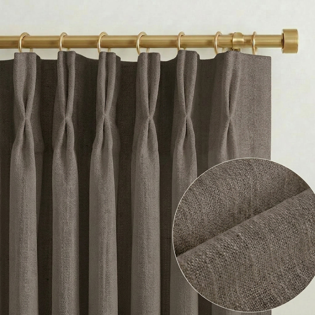 Lia Linen Drape Pleated