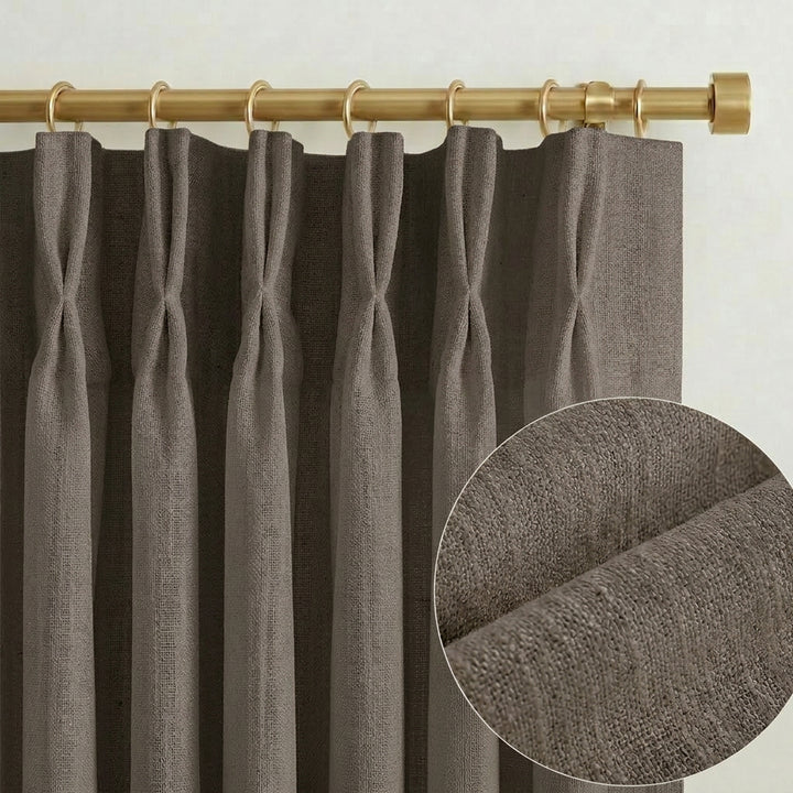 Lia Linen Drape Pleated