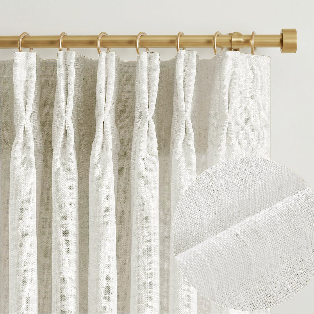 Lia Linen Drape Pleated
