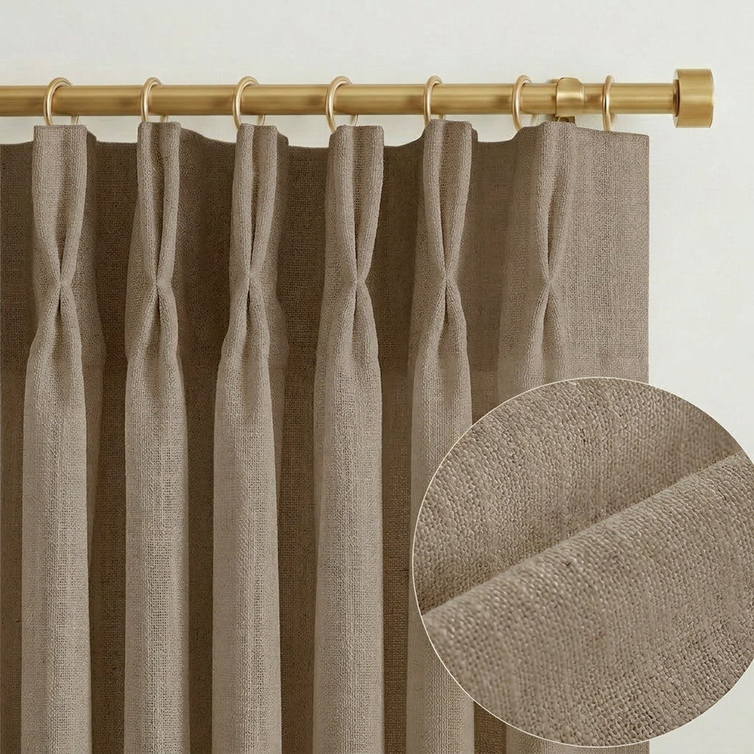 Lia Linen Drape Pleated