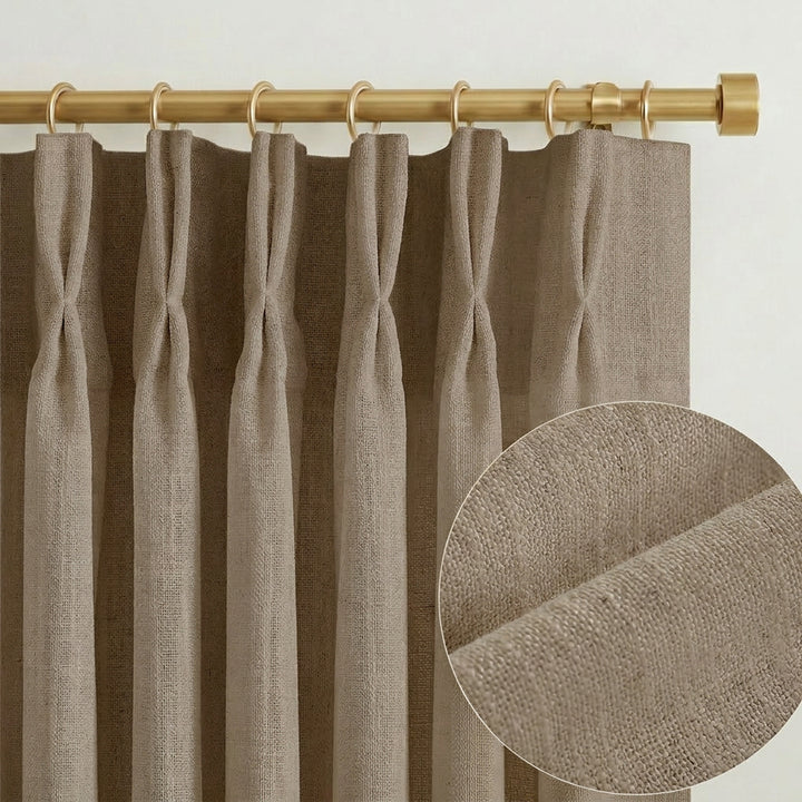 Lia Linen Drape Pleated