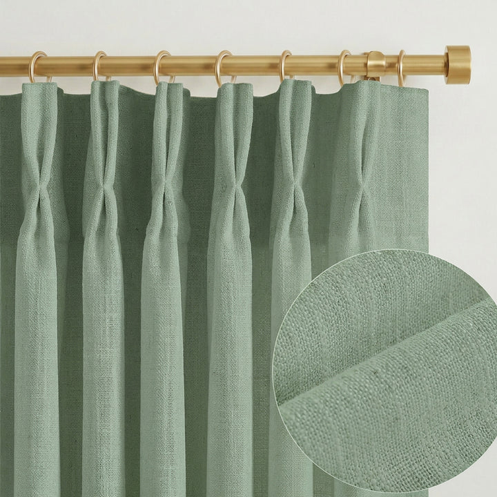 Lia Linen Drape Pleated
