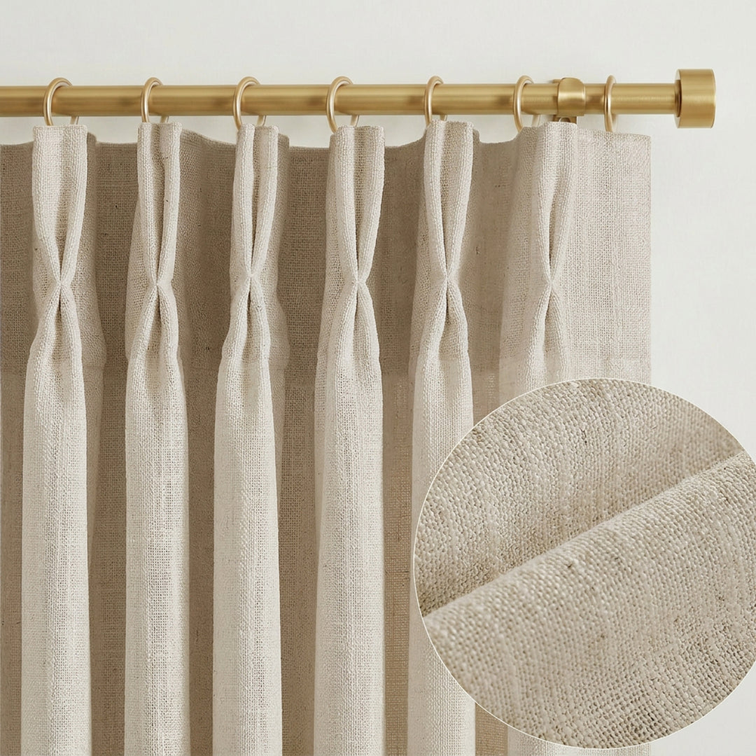 Lia Linen Drape Pleated