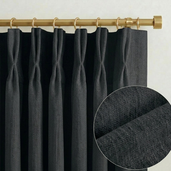 Lia Linen Drape Pleated