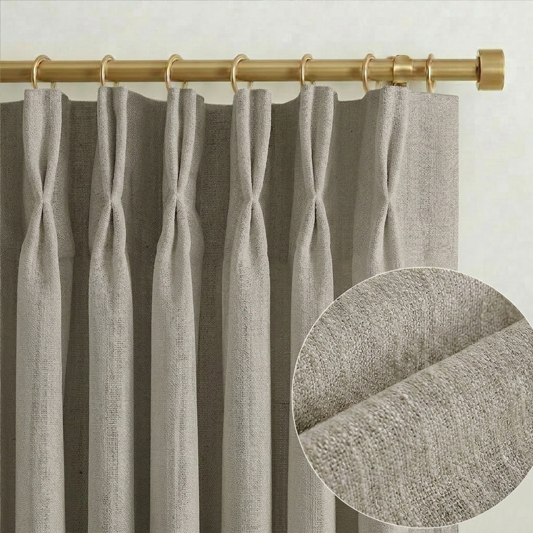 Lia Linen Drape Pleated