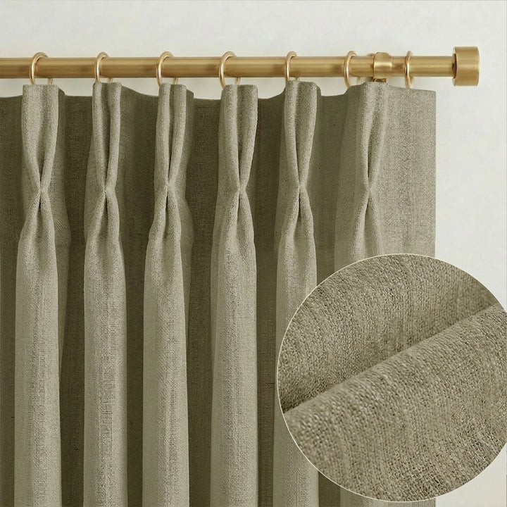 Lia Linen Drape Pleated