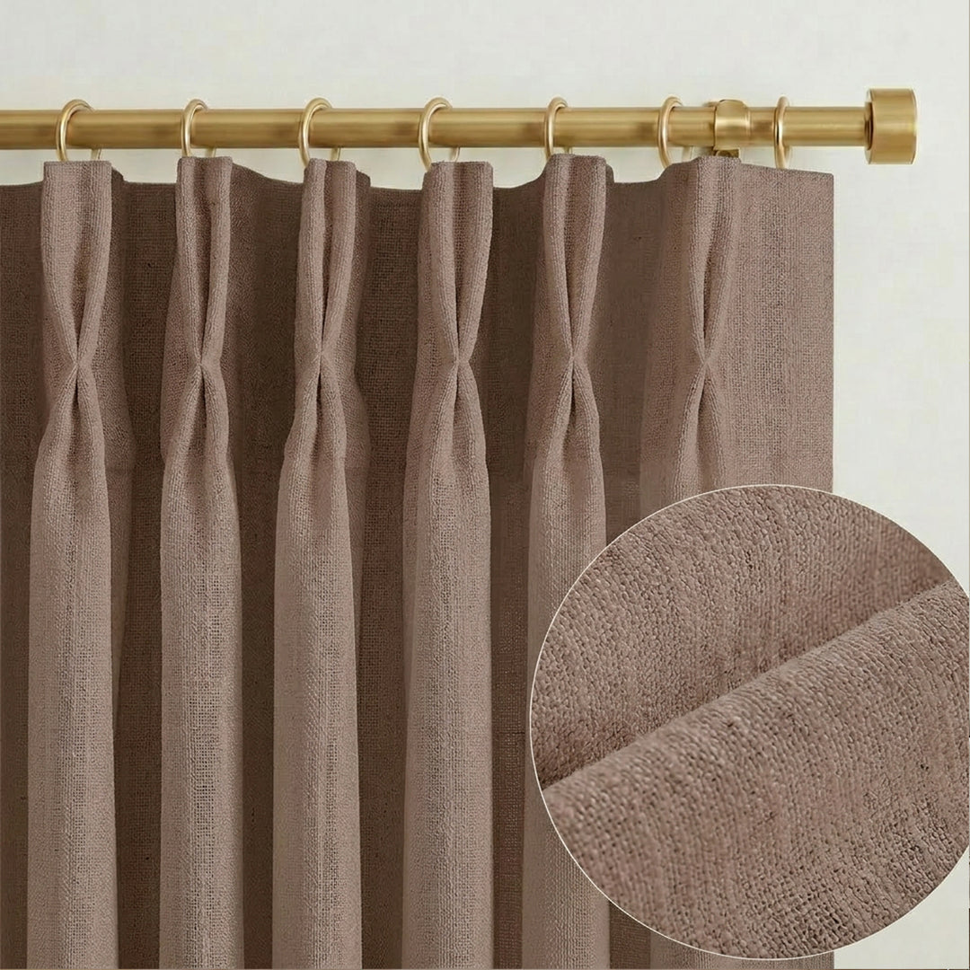 Lia Linen Drape Pleated