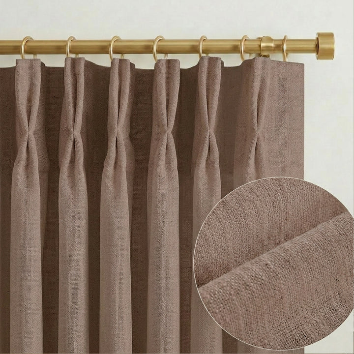 Lia Linen Drape Pleated