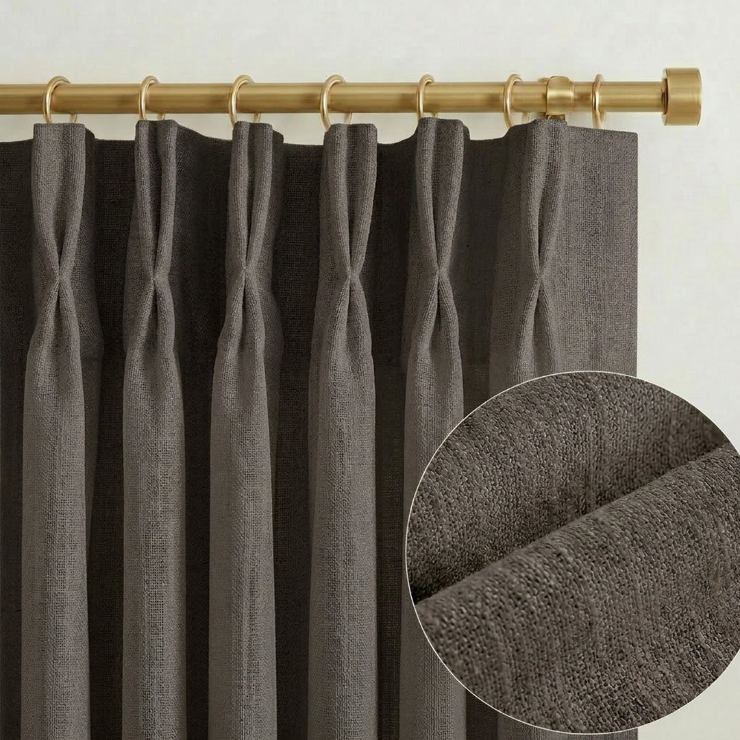 Lia Linen Drape Pleated