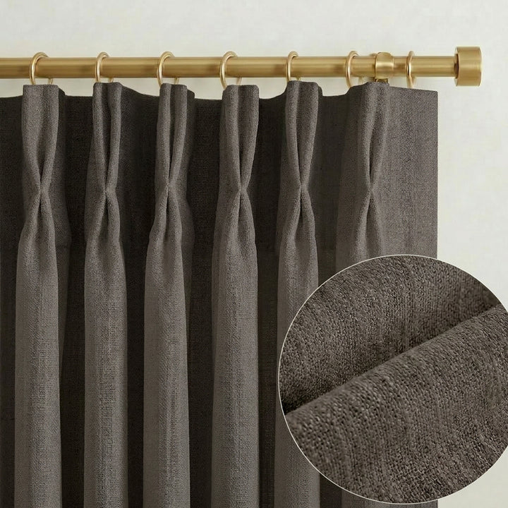 Lia Linen Drape Pleated
