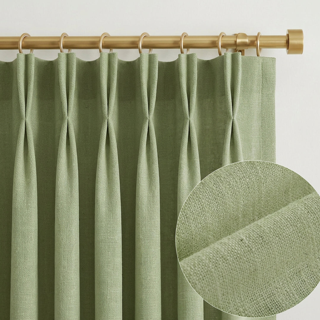 Lia Linen Drape Pleated