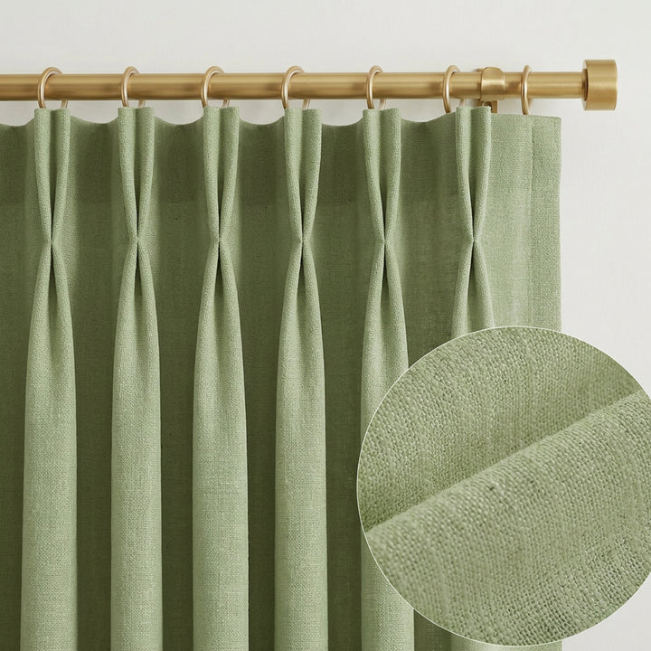 Lia Linen Drape Pleated
