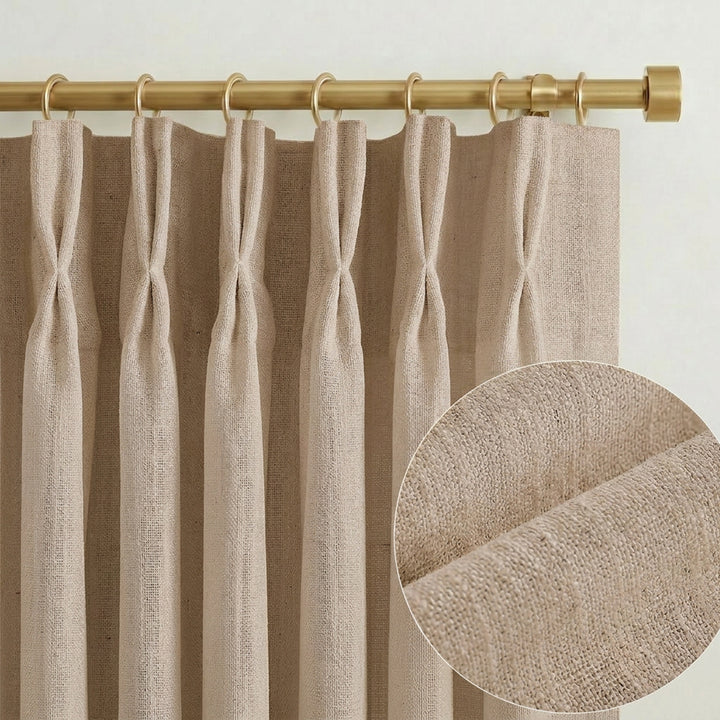 Lia Linen Drape Pleated