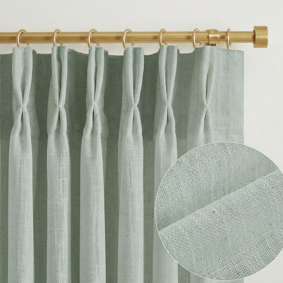 Lia Linen Drape Pleated