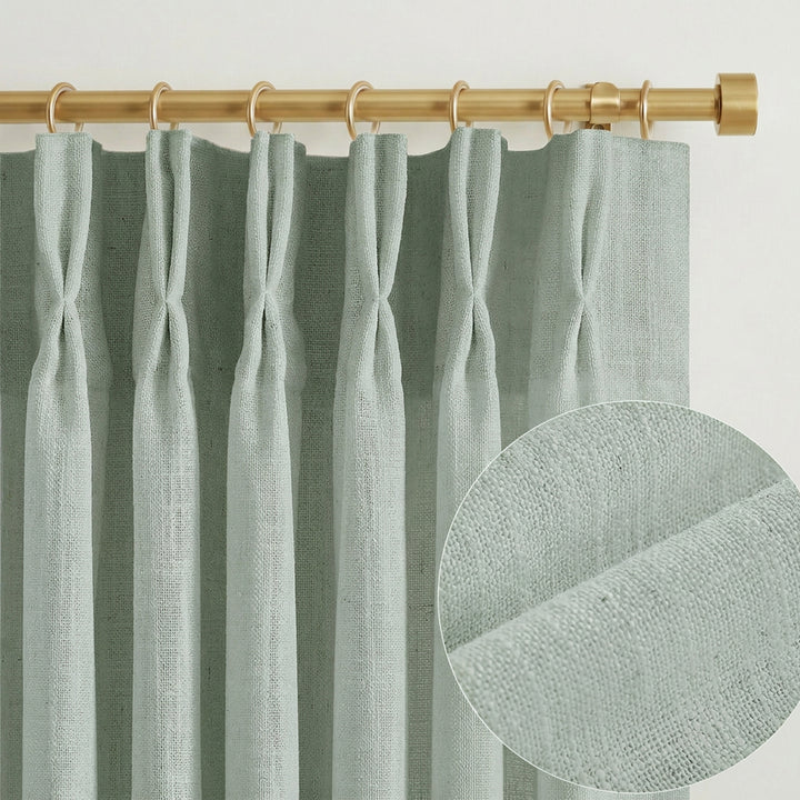 Lia Linen Drape Pleated