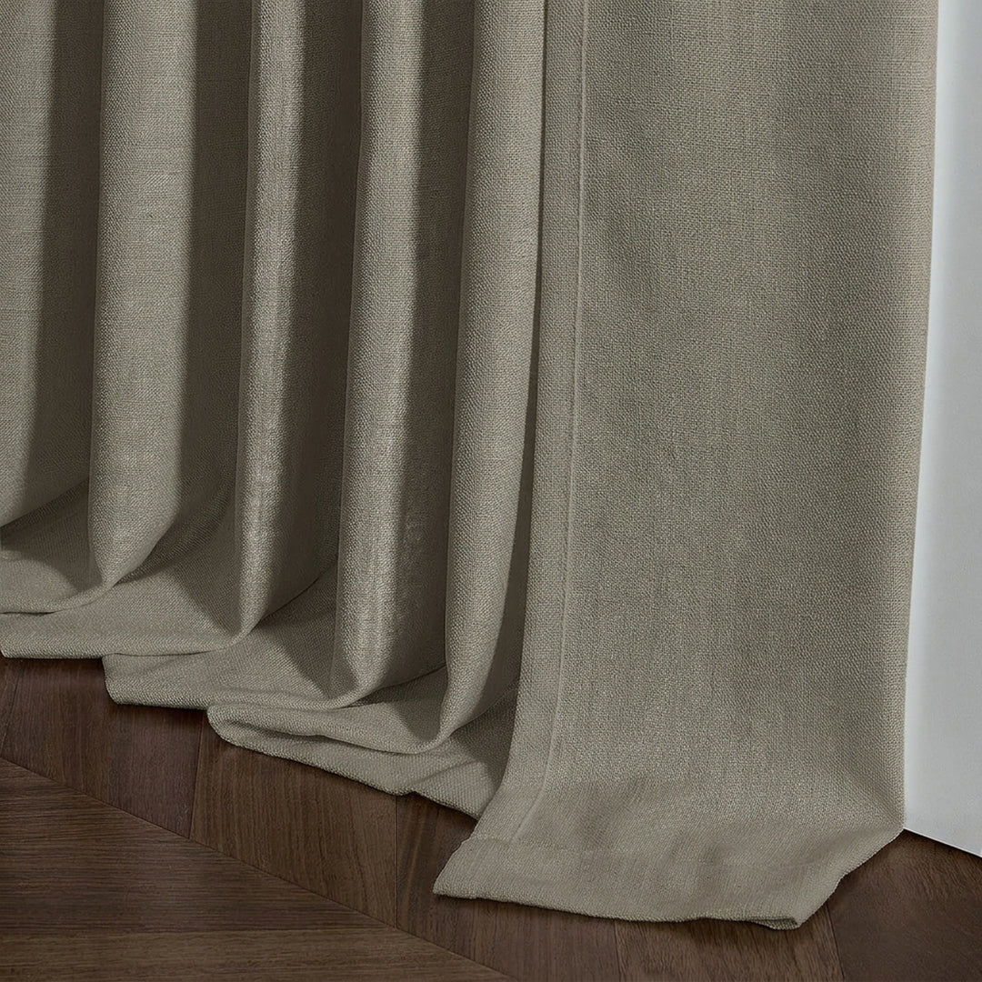 Lia Linen Drape Pleated