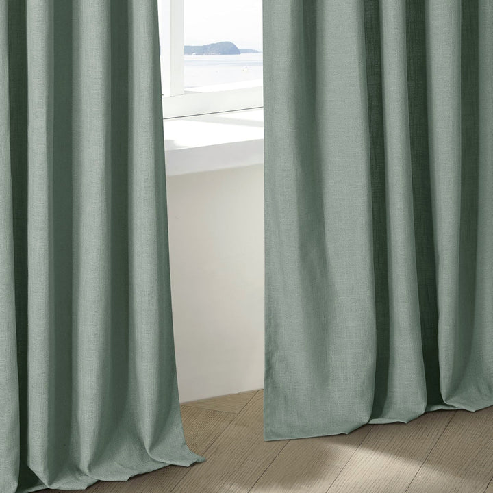 Lia Linen Drape Pleated