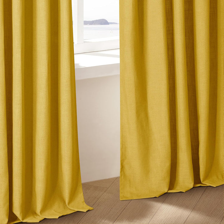 Lia Linen Drape Pleated