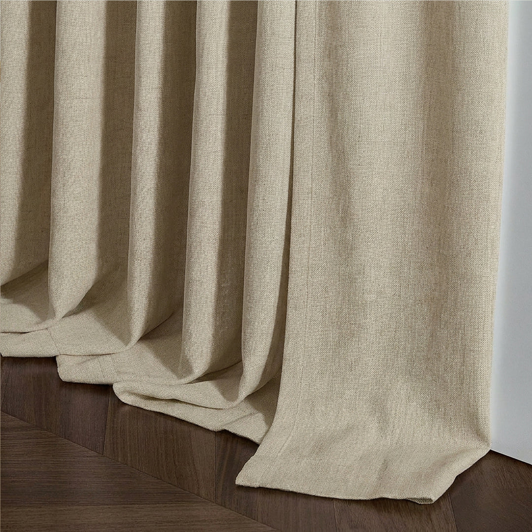 Lia Linen Drape Pleated