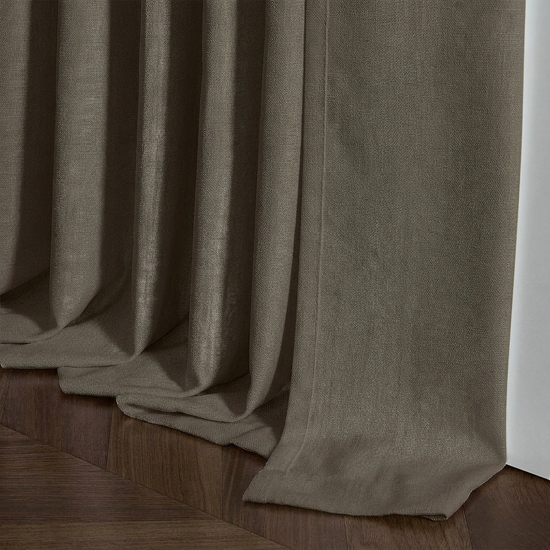 Lia Linen Drape Pleated